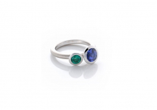 Smaragd – Tansanit Ring